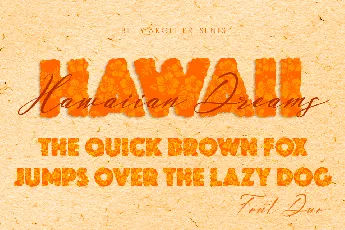 HAWAIIAN DREAMS PERSONAL USE font