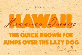 HAWAIIAN DREAMS PERSONAL USE font