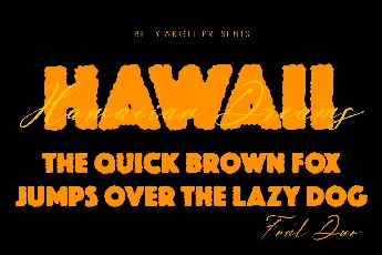 HAWAIIAN DREAMS PERSONAL USE font