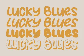 Lucky Blues font