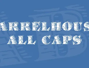Barrelhouse All Caps font