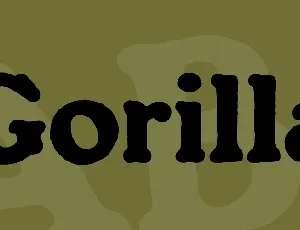 Gorilla font