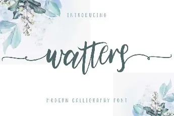 Watters Demo font