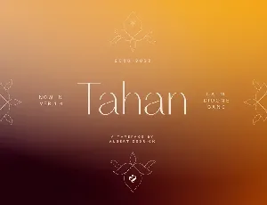 Tahan Sans Serif font