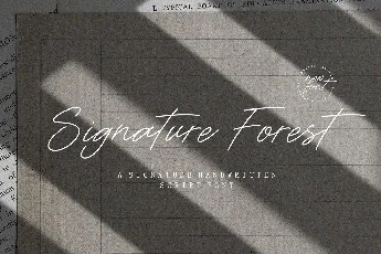 Signature Forest font