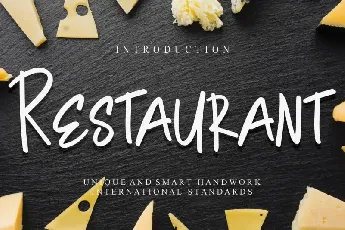 Restaurant Display font