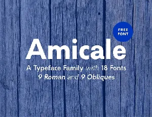 Amicale Typeface font