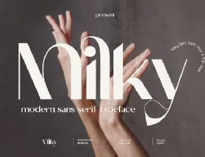 Milky font