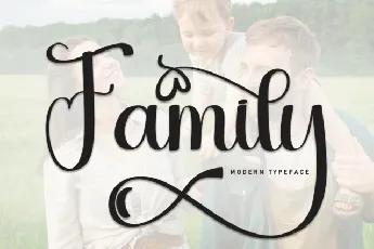 Family Calligraphy font