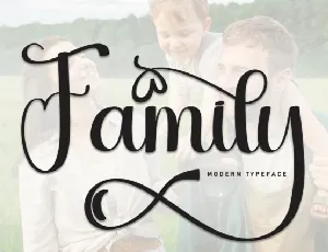 Family Calligraphy font