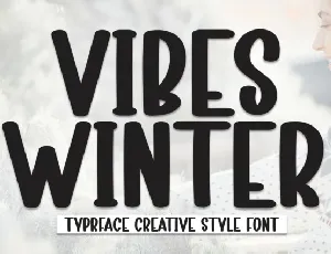 Vibes Winter Display font