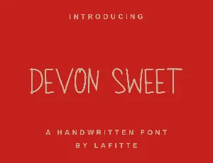 Devon Sweet font