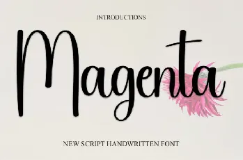 Magenta Script font