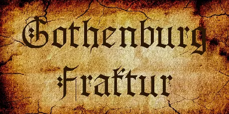 Gothenburg Fraktur font