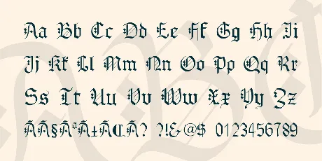 Gothenburg Fraktur font