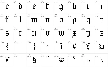 Gothenburg Fraktur font