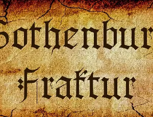 Gothenburg Fraktur font