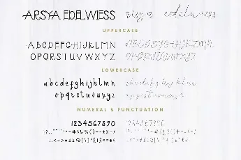 Arsya Edelwiess Demo font