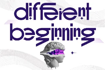 Different Beginning font