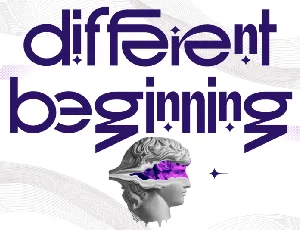 Different Beginning font