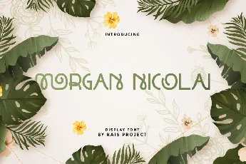 Morgan Nicolai font