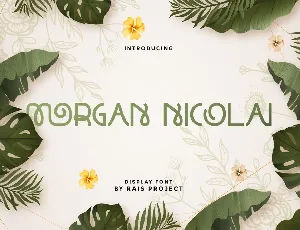 Morgan Nicolai font