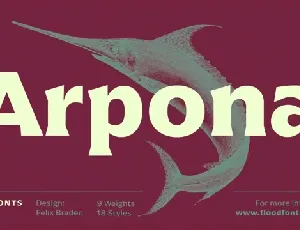 Arpona Family font