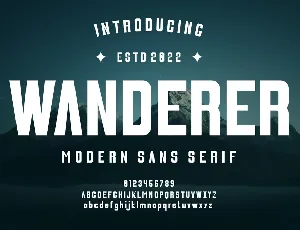 Wanderer font