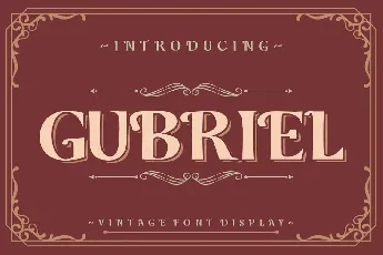 Gubriel font