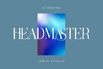 headmaster font