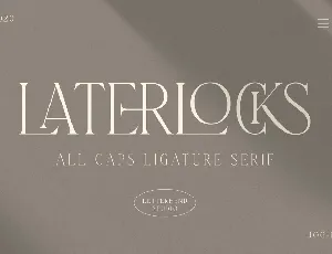 Laterlocks Typeface font