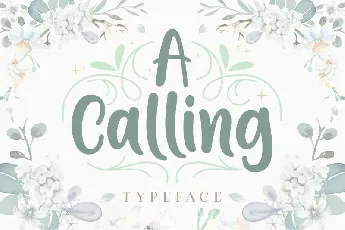 A Calling font