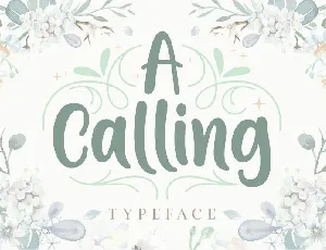 A Calling font