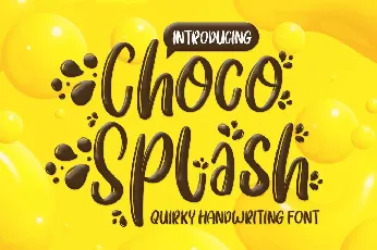 Choco Splash Script font