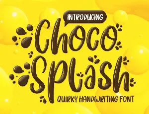 Choco Splash Script font