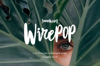 Wirepop font