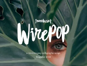 Wirepop font