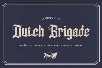 Dutchbrigade font