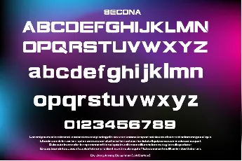 SECONA font