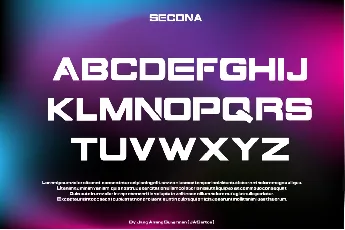 SECONA font