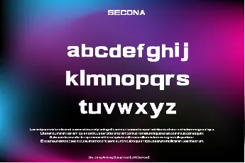 SECONA font