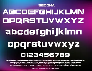 SECONA font