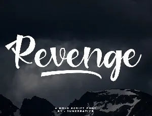 Revenge Bold font