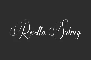 Rosella Sidney font