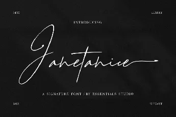 Janetanice font