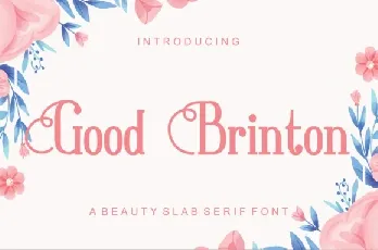 Good Brinton font