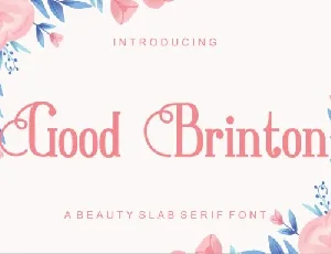 Good Brinton font