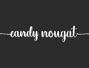 Candy Nougat font