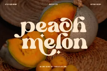 Peach Melon font