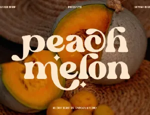 Peach Melon font